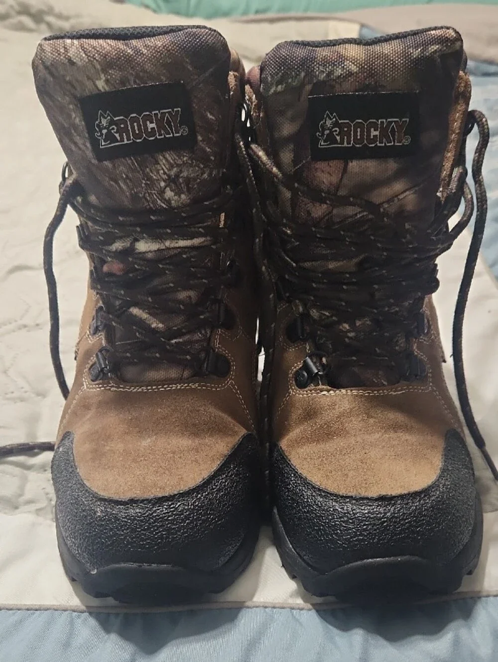 Rocky Kids Brown Camo Hiking Boots